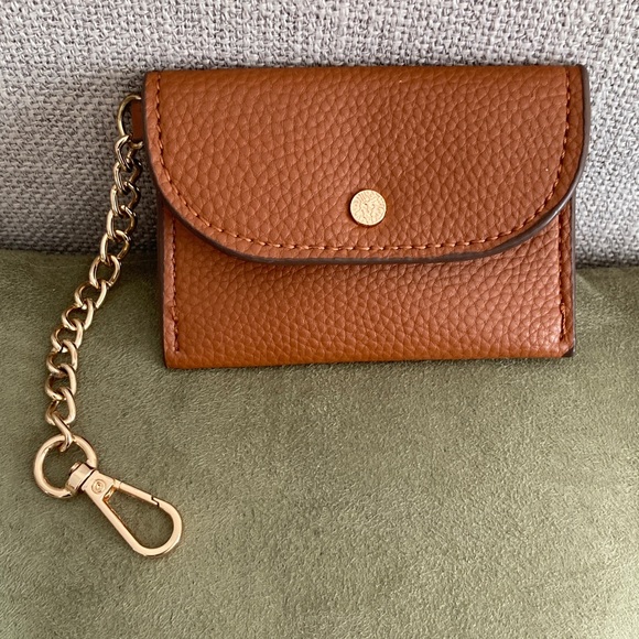 Anne Klein Accessories - Anne Klein Brown Leather Keychain Wallet